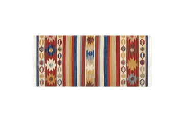 Ullmatta Jrarat 80x150 cm - Röd - Textil & mattor - Matta - Modern matta - Ullmatta