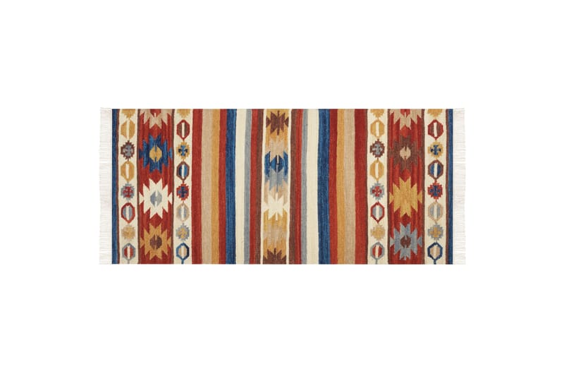 Ullmatta Jrarat 80x150 cm - Röd - Textil & mattor - Matta - Modern matta - Ullmatta