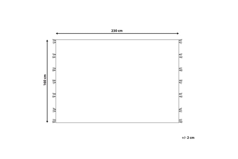 Ullmatta Kasakh 160x230 cm - Blå - Textil & mattor - Matta - Modern matta - Ullmatta