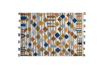 Ullmatta Kasakh 160x230 cm - Blå - Textil & mattor - Matta - Modern matta - Ullmatta