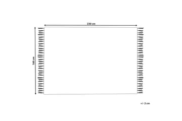 Ullmatta Kavak 160x230 cm - Svart/Vit - Textil & mattor - Matta - Modern matta - Ullmatta