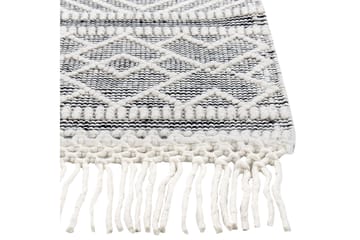 Ullmatta Kavak 160x230 cm - Svart/Vit - Textil & mattor - Matta - Modern matta - Ullmatta