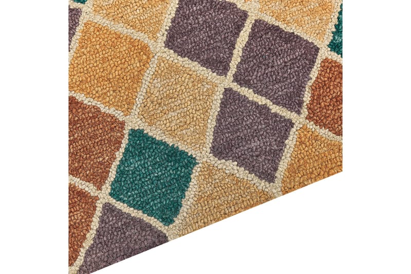 Ullmatta Keskin 200x200 cm Kvadratisk - Beige - Textil & mattor - Matta - Modern matta - Ullmatta