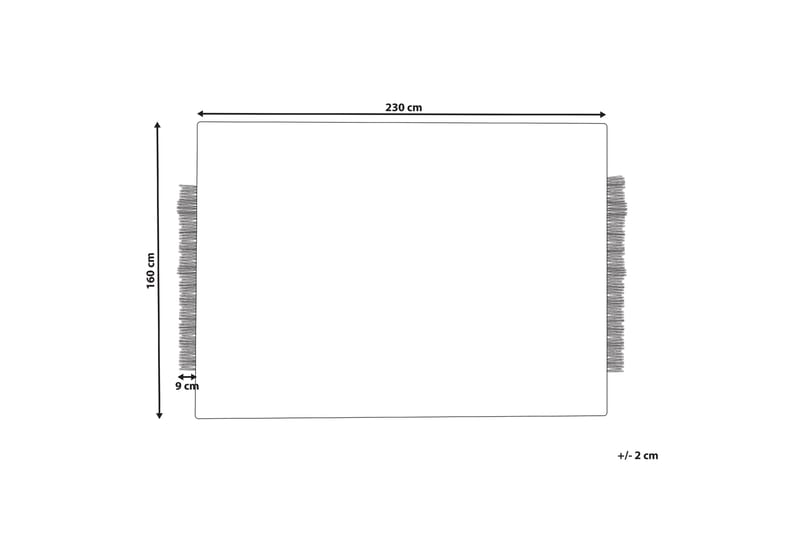 Ullmatta Ketenli 160x230 cm - Svart/Vit - Textil & mattor - Matta - Modern matta - Ullmatta