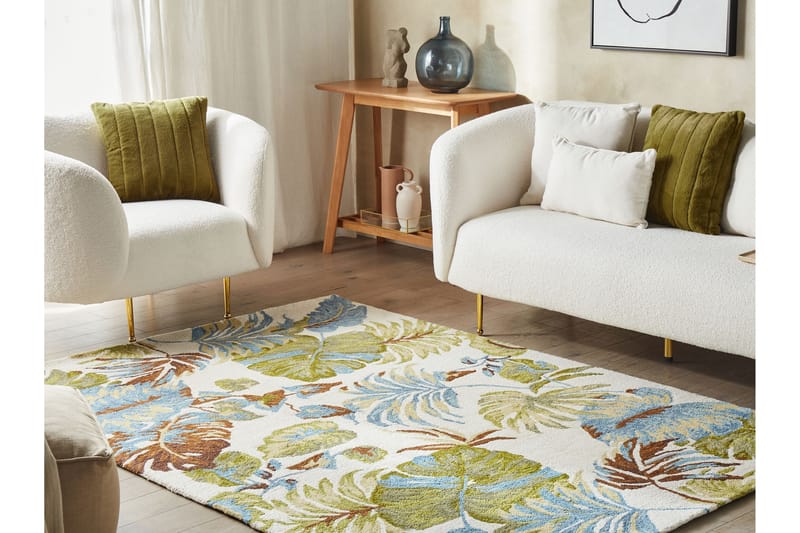 Ullmatta Kinik 200x200 cm - Beige - Textil & mattor - Matta - Modern matta - Ullmatta