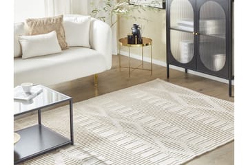 Ullmatta Lapseki 200x200 cm - Beige - Textil & mattor - Matta - Modern matta - Ullmatta
