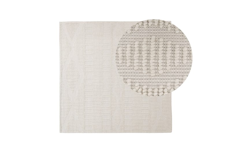 Ullmatta Lapseki 200x200 cm - Beige - Textil & mattor - Matta - Modern matta - Ullmatta