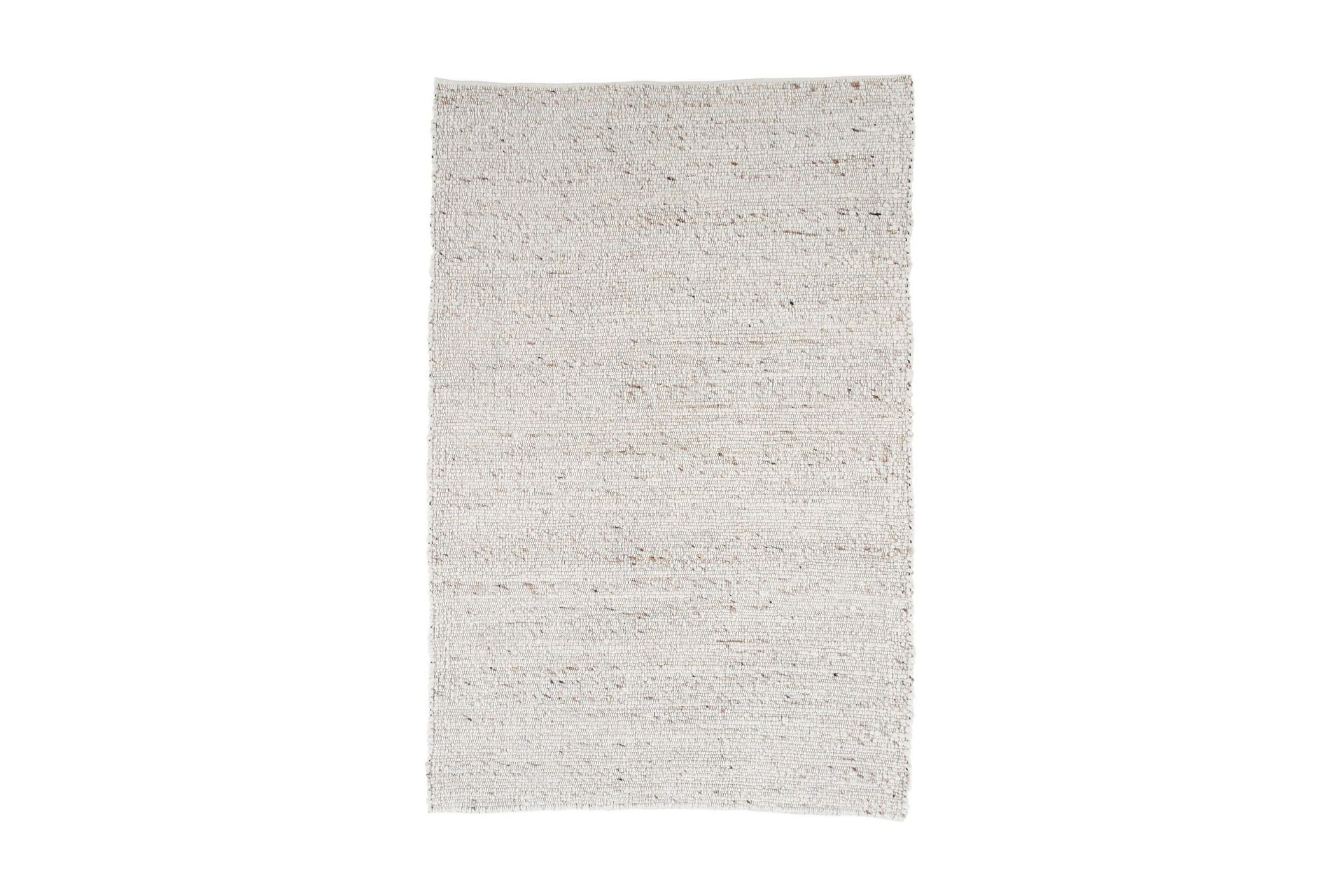 Loump Ullmatta 160x230 cm - Vit/Beige