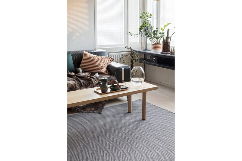 Matta Elsa 80x150 cm Grå - Vm Carpet - Ullmatta