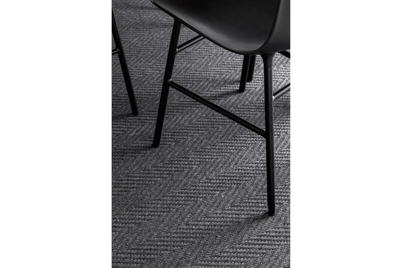 Matta Elsa 80x300 cm Svart - Vm Carpet - Ullmatta