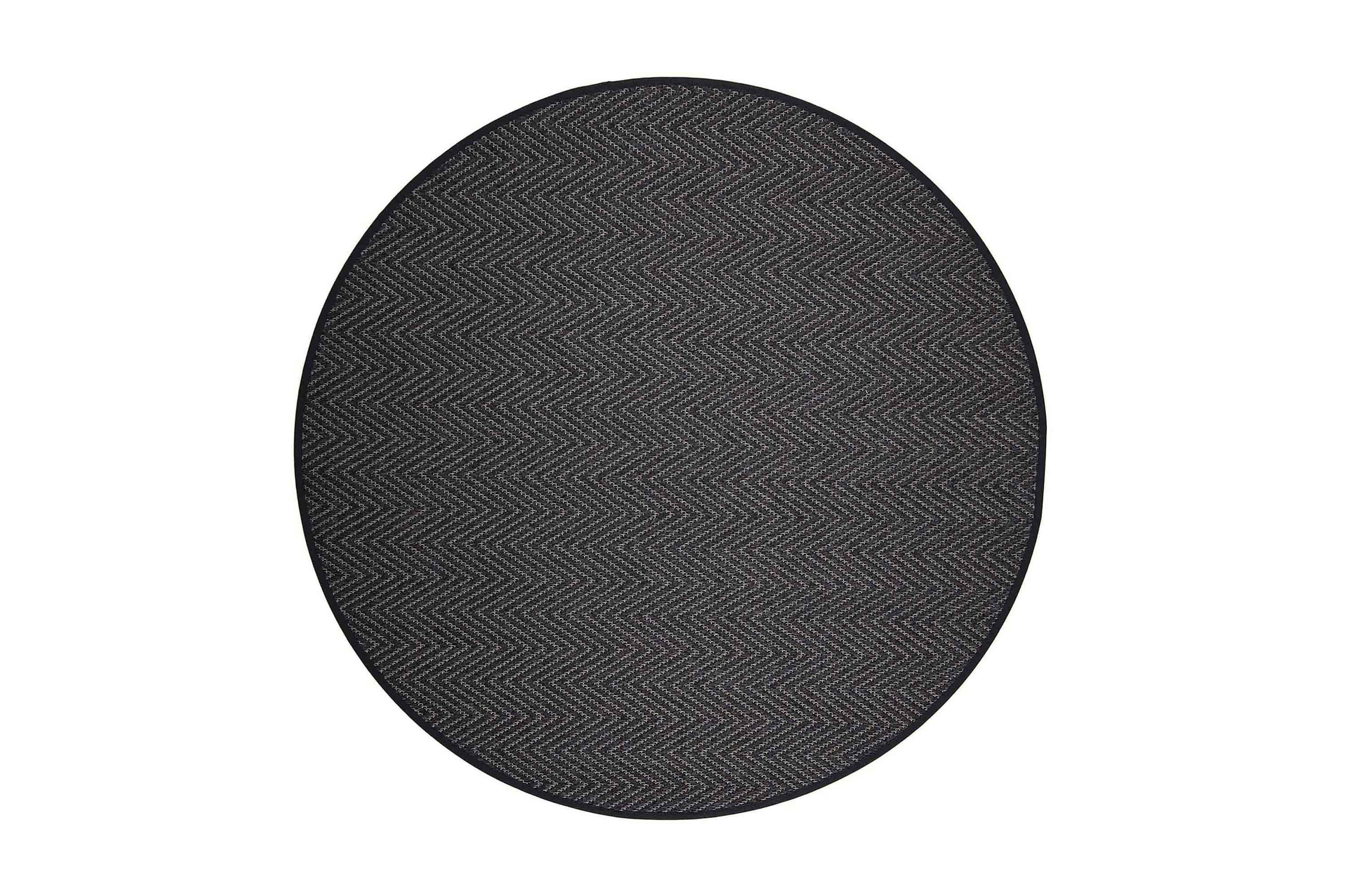 matta elsa rund 133 cm svart - vm carpet