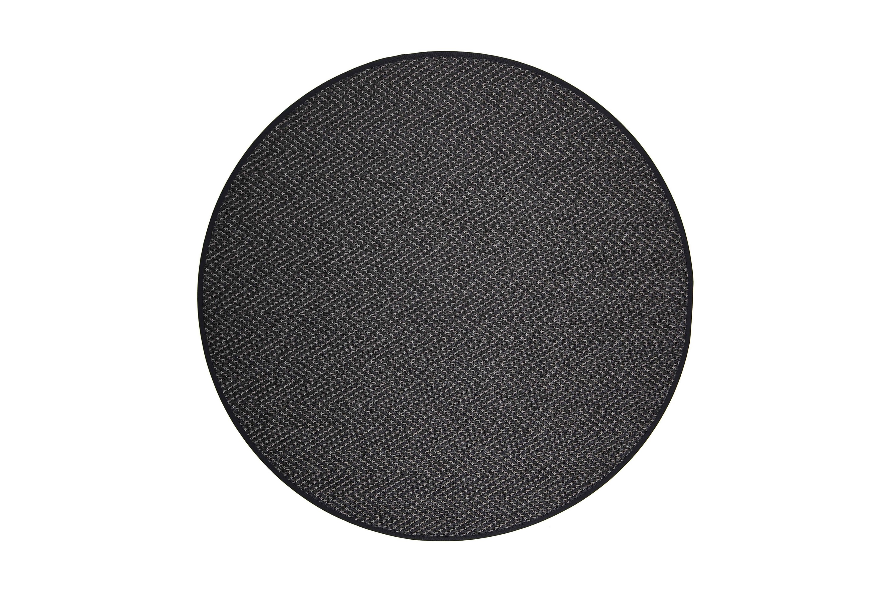 matta elsa rund 160 cm svart - vm carpet