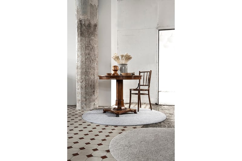 Matta Viita Rund 133 cm Grå - VM Carpets - Textil & mattor - Matta - Modern matta - Ullmatta