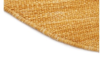 Birka Ullmatta Rund 240 cm - Gul - Textil & mattor - Matta - Modern matta - Ullmatta