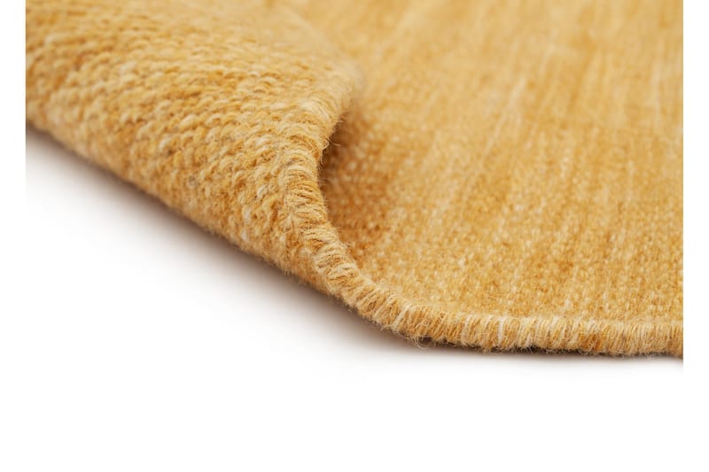 Birka Ullmatta Rund 300 cm - Gul - Textil & mattor - Matta - Modern matta - Ullmatta