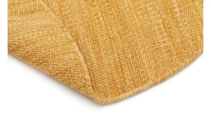 Birka Ullmatta Rund 300 cm - Gul - Textil & mattor - Matta - Modern matta - Ullmatta