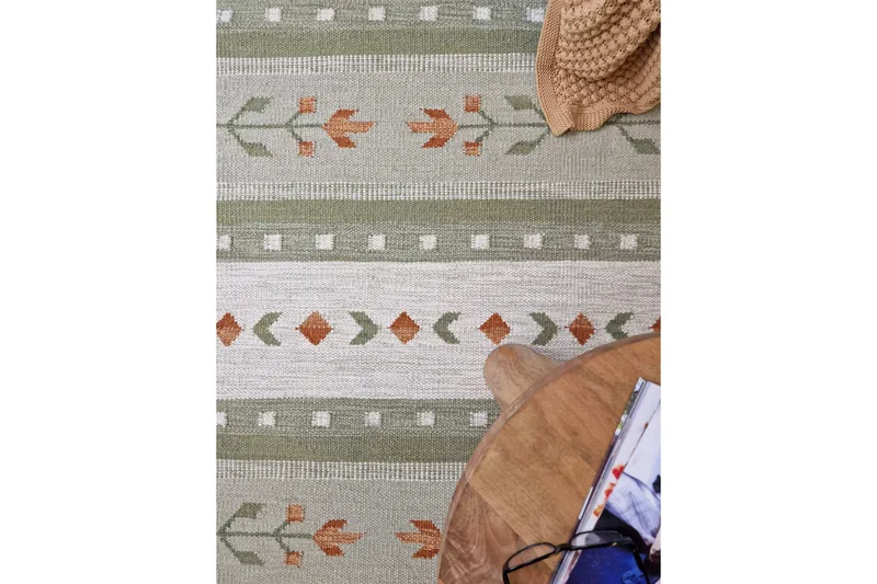 Fagersta Ullmatta 140x200 cm - Grön - Textil & mattor - Matta - Modern matta - Ullmatta