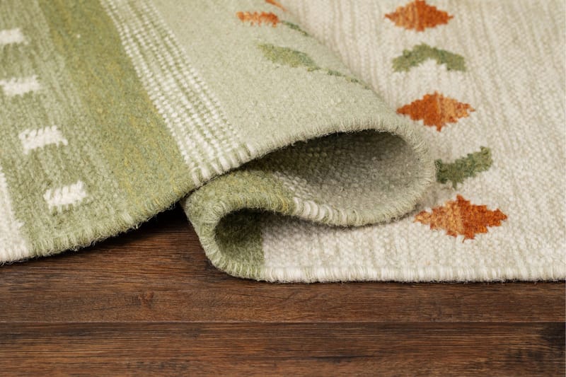 Fagersta Ullmatta 140x200 cm - Grön - Textil & mattor - Matta - Modern matta - Ullmatta