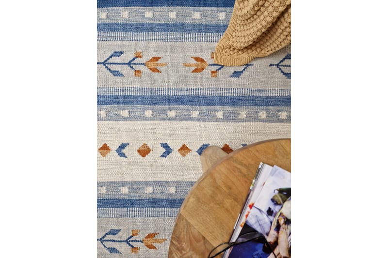 Fagersta Ullmatta 160x230 cm - Blå - Textil & mattor - Matta - Modern matta - Ullmatta