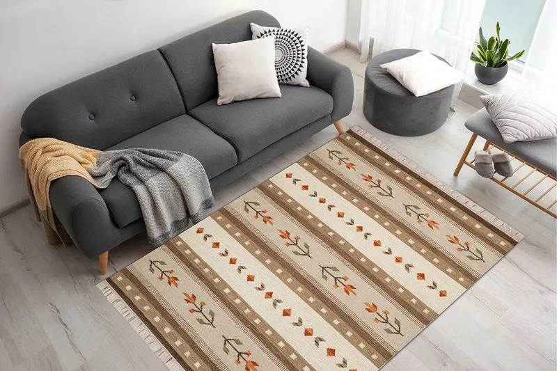 Fagersta Ullmatta 160x230 cm - Sand - Textil & mattor - Matta - Modern matta - Ullmatta