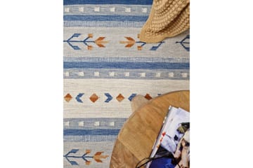 Fagersta Ullmatta 80x200 cm - Blå - Textil & mattor - Matta - Modern matta - Ullmatta