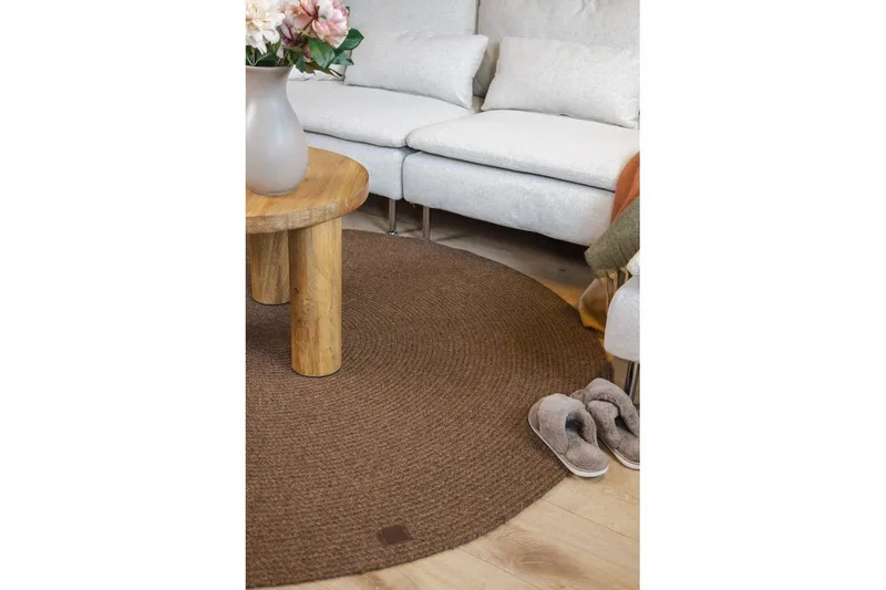 Ullmatta Merino - 160x160 cm, Chocolate brown - Textil & mattor - Matta - Modern matta - Ullmatta