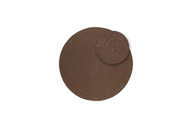 Ullmatta Merino - 160x160 cm, Chocolate brown - Textil & mattor - Matta - Modern matta - Ullmatta