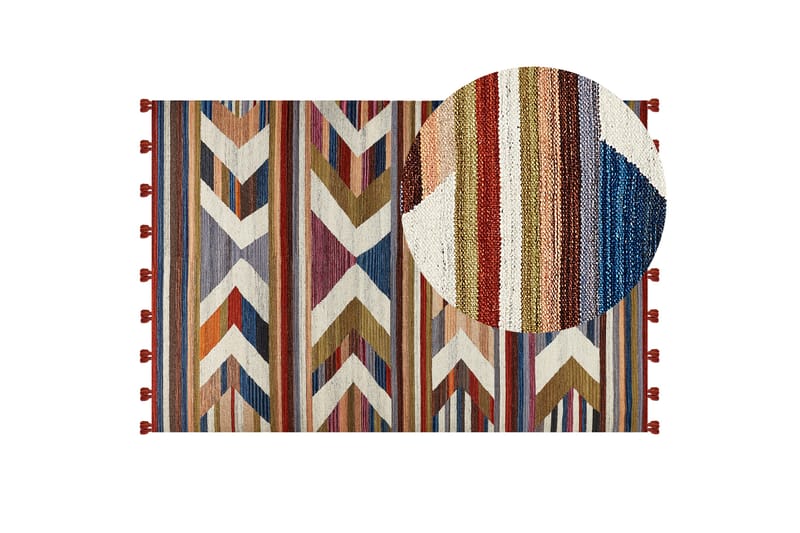Ullmatta Mrgashat 200x300 cm - Blå - Textil & mattor - Matta - Modern matta - Ullmatta
