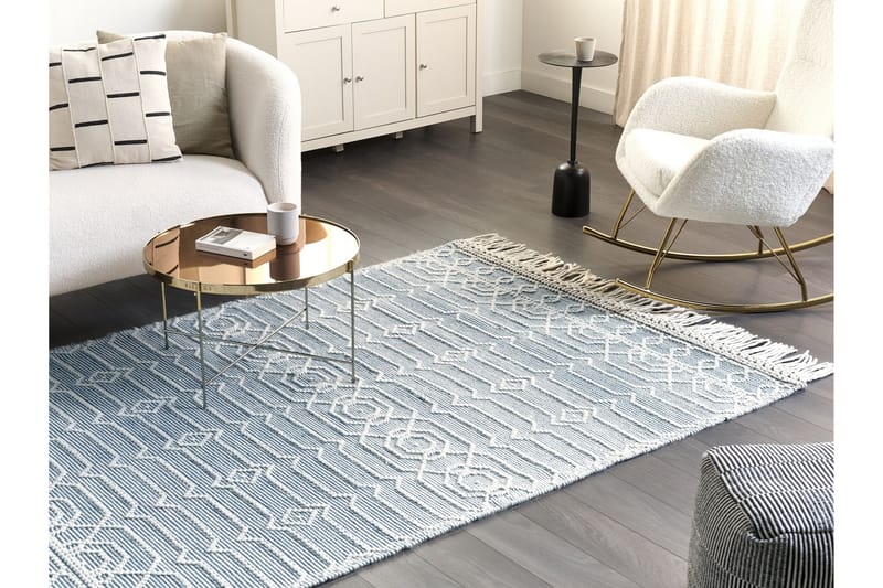 Ullmatta Orhaneli 160x230 cm - Blå - Textil & mattor - Matta - Modern matta - Ullmatta