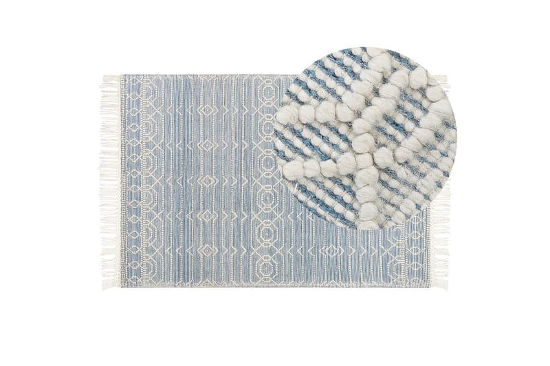 Ullmatta Orhaneli 160x230 cm - Blå - Textil & mattor - Matta - Modern matta - Ullmatta