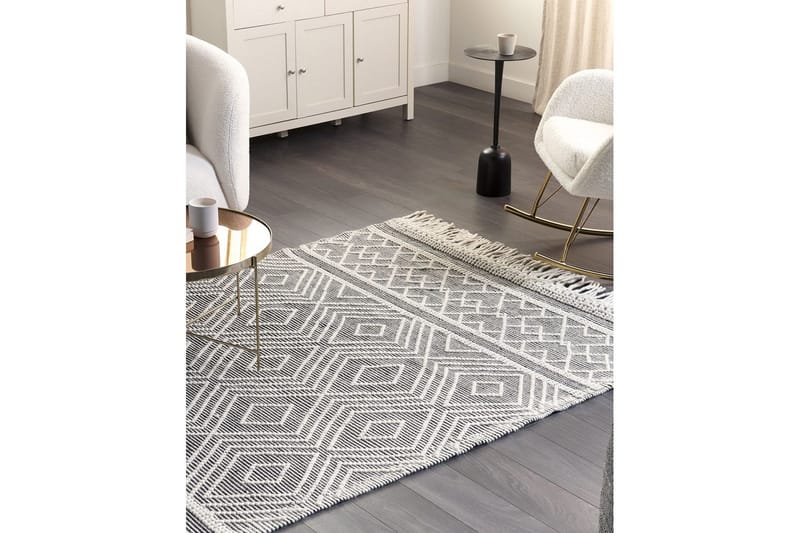 Ullmatta Savuca 160x230 cm - Svart/Vit - Textil & mattor - Matta - Modern matta - Ullmatta