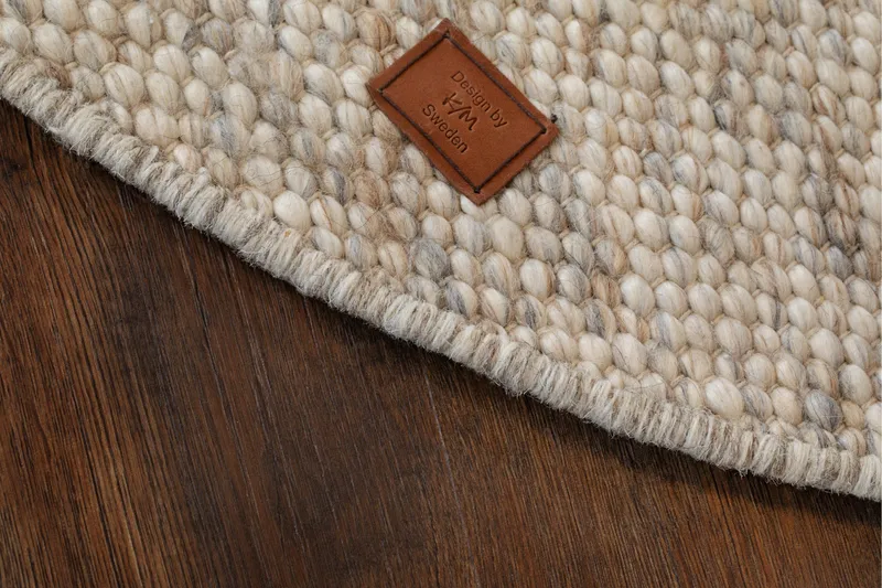 Skagen Ullmatta 160 cm Rund - Sandmelange - Textil & mattor - Matta - Modern matta - Ullmatta