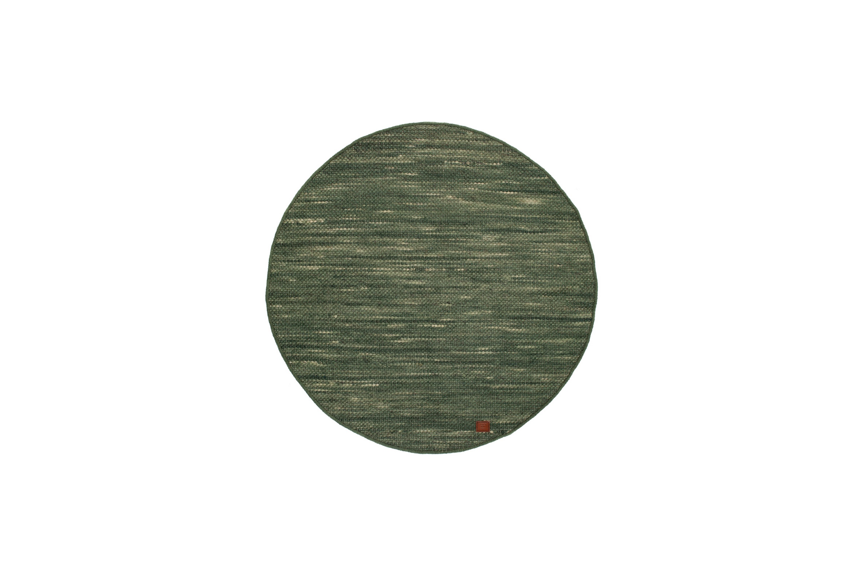 skagen ullmatta 200 cm rund - grönmelange