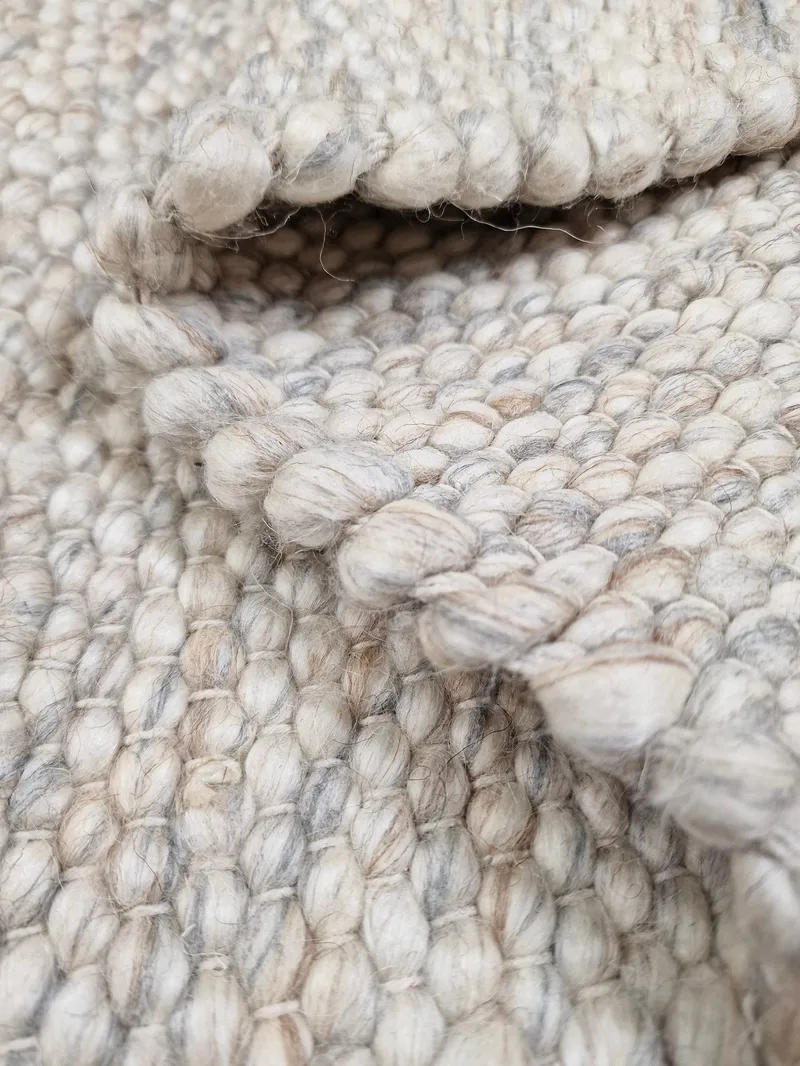 Skagen Ullmatta 200 cm Rund - Sandmelange - Textil & mattor - Matta - Modern matta - Ullmatta