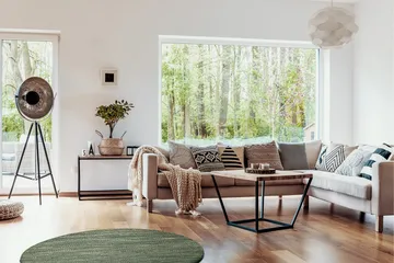 Skagen Ullmatta 240 cm Rund - Grönmelange - Textil & mattor - Matta - Modern matta - Ullmatta