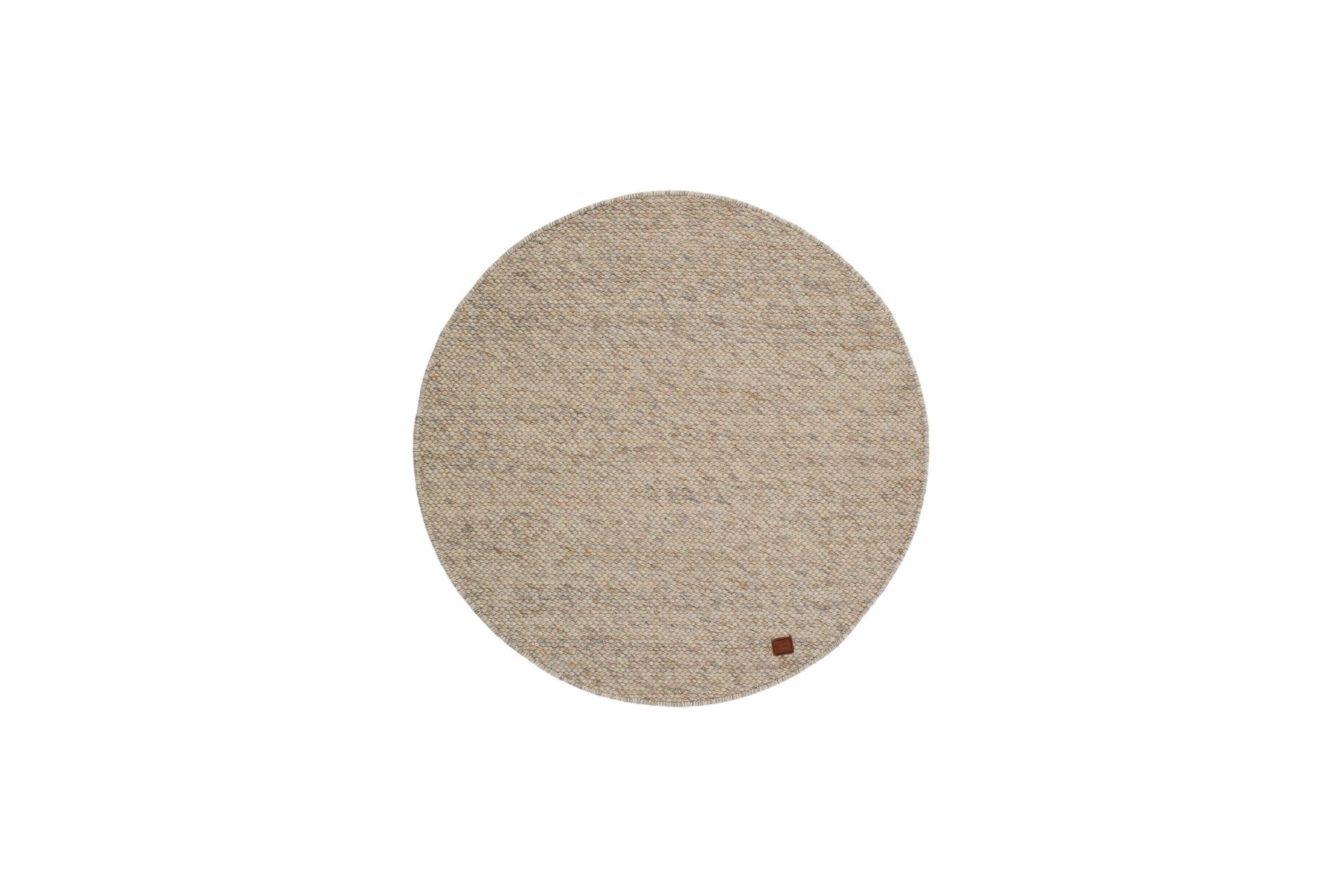 Skagen Ullmatta 240 cm Rund - Sandmelange