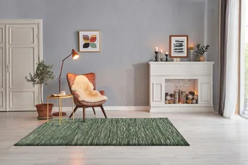Skagen Ullmatta 300x400 cm Rektangulär - Grönmelange - Textil & mattor - Matta - Modern matta - Ullmatta