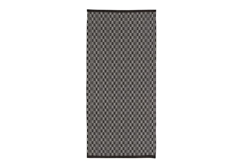 Ullmatta Tjörn 75x250 cm Rektangulär - Svart - Textil & mattor - Matta - Modern matta - Ullmatta