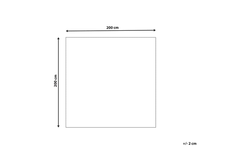 Ullmatta Tomarza 200x200 cm Kvadratisk - Brun - Textil & mattor - Matta - Modern matta - Ullmatta