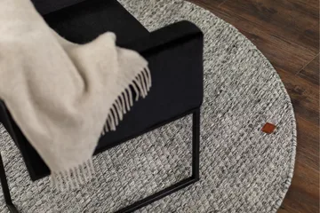 Torekov Ullmatta Rund 200 cm - Grå - Textil & mattor - Matta - Modern matta - Ullmatta