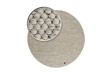 Torekov Ullmatta Rund 200 cm - Vit - Textil & mattor - Matta - Modern matta - Ullmatta
