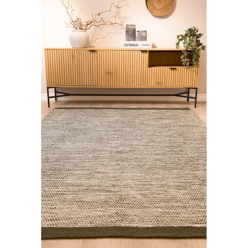 Ullmatta Torsby - 200x300 cm, Olivgrön - Textil & mattor - Matta - Modern matta - Ullmatta