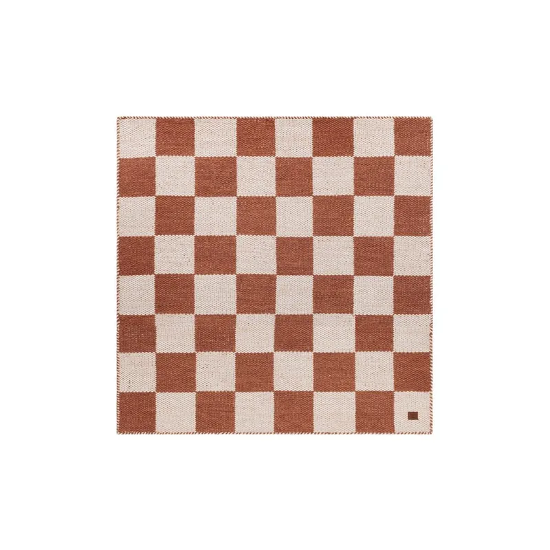 Ullmatta Chessie Kvadrat, 300x300 cm, Terracotta
