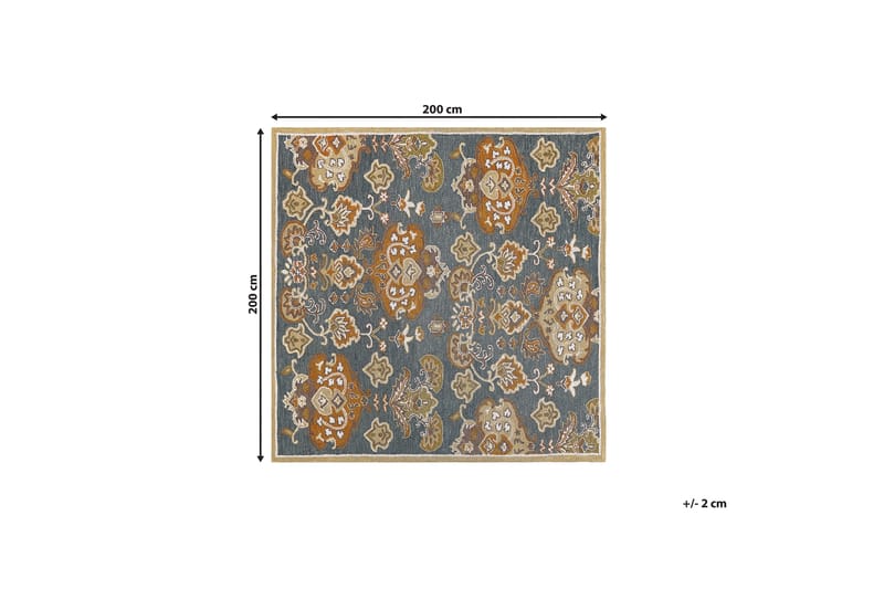 Ullmatta Umurlu 200x200 cm - Orange - Textil & mattor - Matta - Modern matta - Ullmatta
