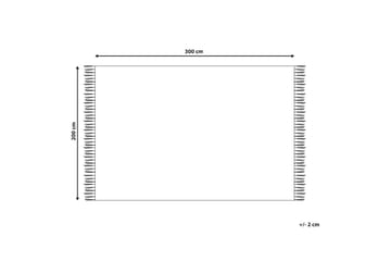 Ullmatta Urtsadzor 200x300 cm - Röd - Textil & mattor - Matta - Modern matta - Ullmatta