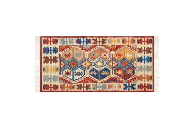 Ullmatta Vanashen 80x150 cm - Röd - Textil & mattor - Matta - Modern matta - Ullmatta