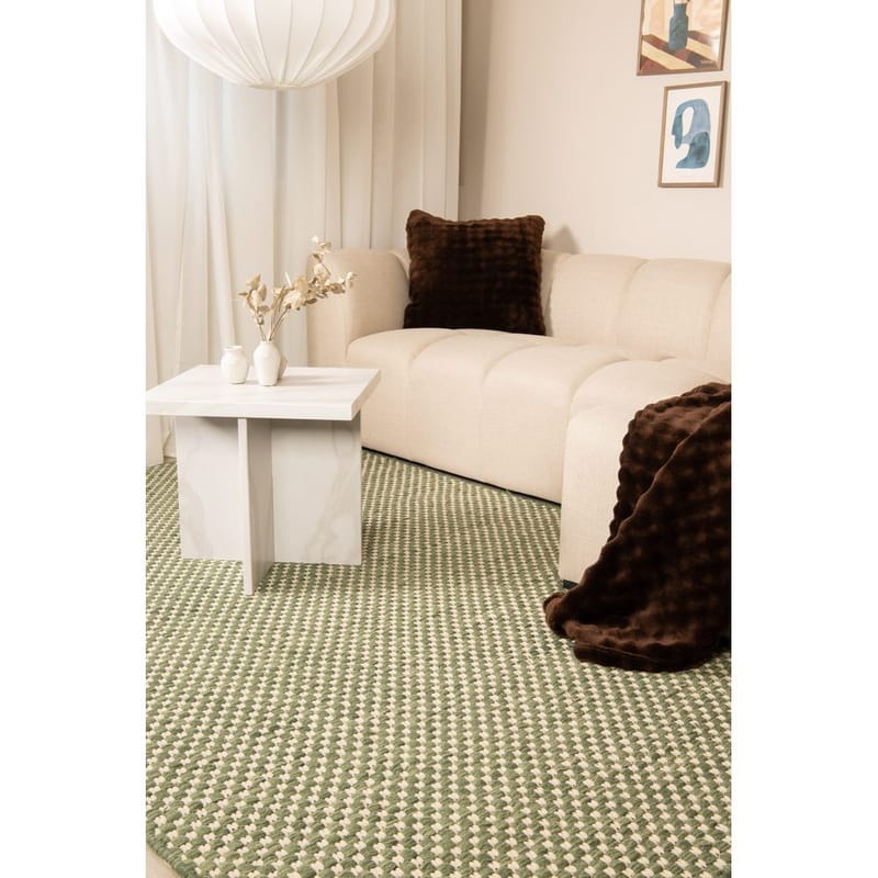 Ullmatta Vasa - 140x200 cm, Smaragdgrön - Textil & mattor - Matta - Modern matta - Ullmatta
