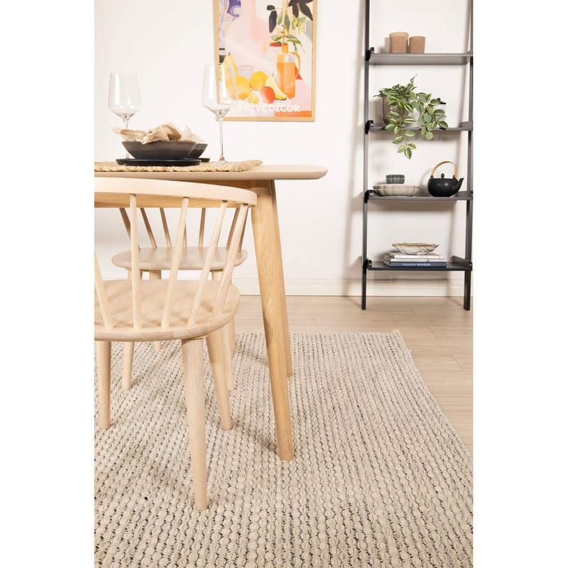 Ullmatta Vasa - 160x230 cm, kräm - Textil & mattor - Matta - Modern matta - Ullmatta