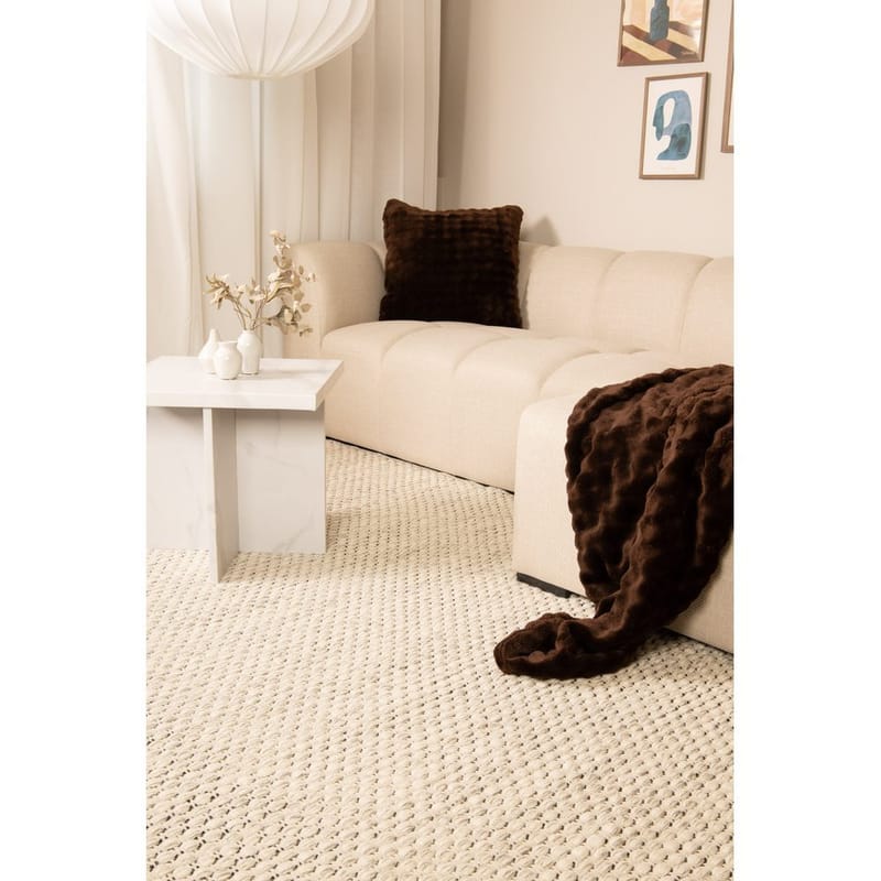 Ullmatta Vasa - 160x230 cm, kräm - Textil & mattor - Matta - Modern matta - Ullmatta