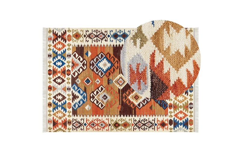 Ullmatta Vosketap 200x300 cm - Orange - Textil & mattor - Matta - Modern matta - Ullmatta